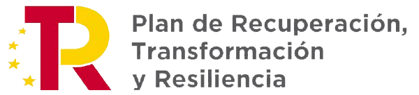 Logo plan de recuperación, transformación y resiliencia